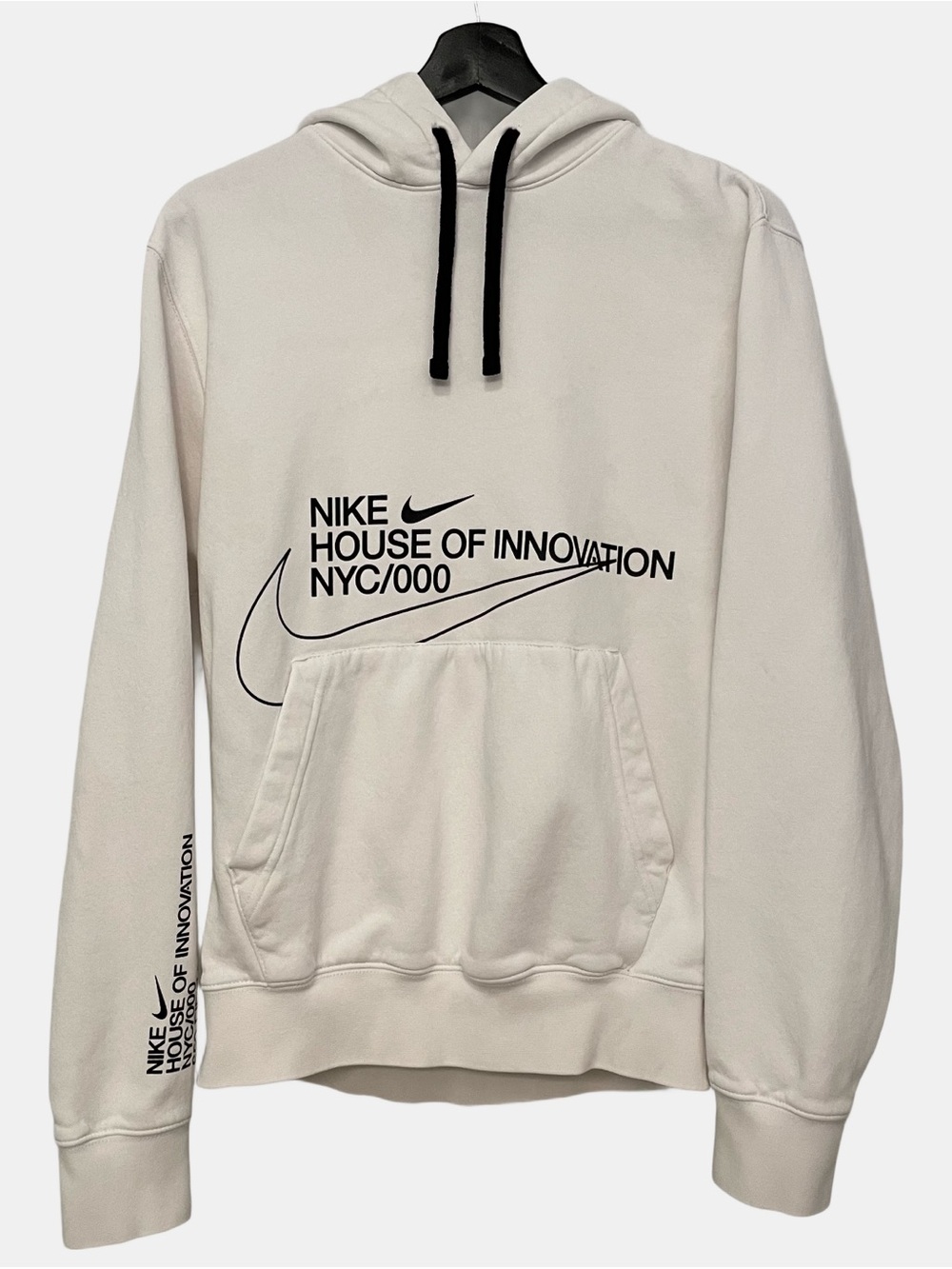 Vintage Y2K NIKE House Of Innovation White Hoodie Mens Small NYC/000 Swoosh